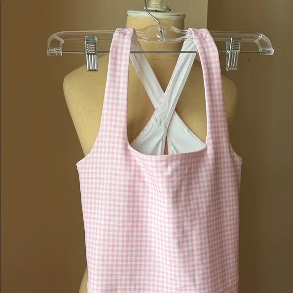 Abercrombie YPB Pink Gingham Sleeveless Tennis Dress - Picture 2 of 5